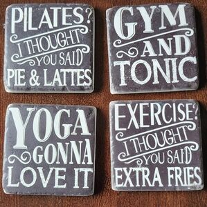 Set of Humorous Quote Coasters